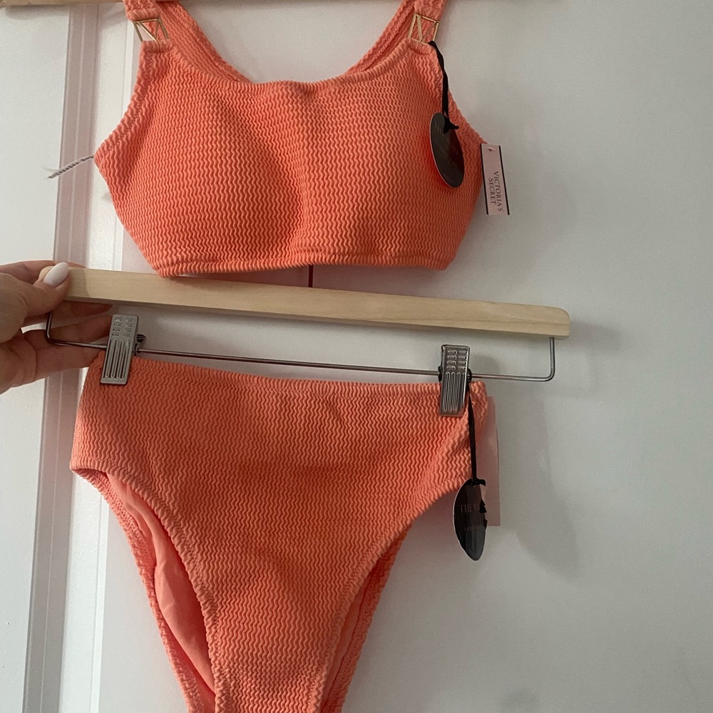 Victoria's Secret Orange Textured Bikini